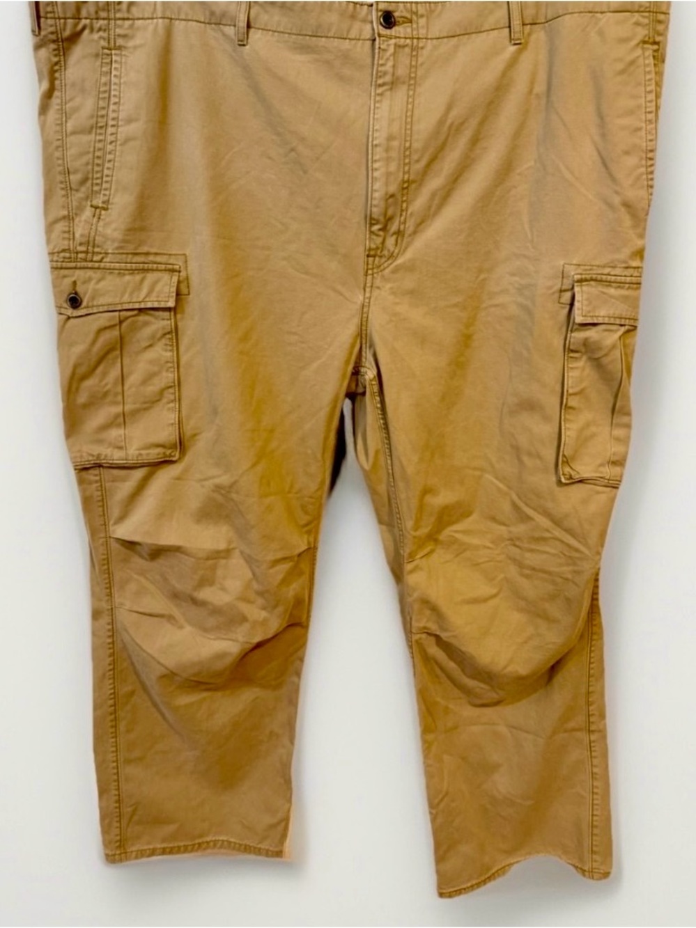 Vtg Levi’s White Tab Cargo Pants baggy Wide Leg Military Tan WPL 423 style 50X32